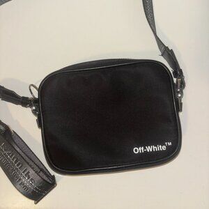 Off-White canvas black crossbody bag